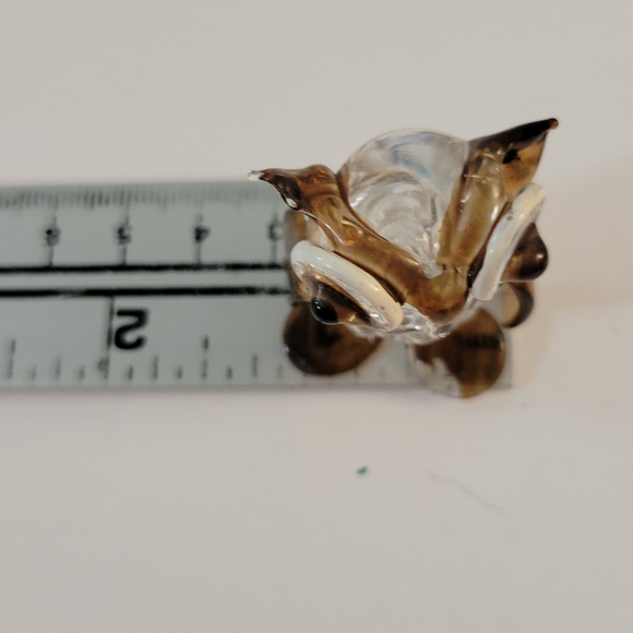 Hand Blown Glass Owl Figurine Miniature - Picture 7 of 8